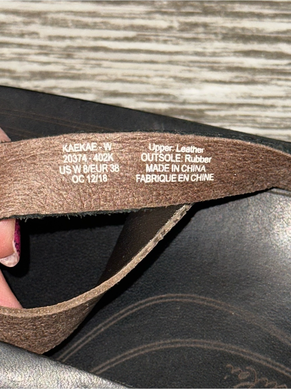 Olukai Kaekae Leather Black Silver Women's 8 Sandals Flip Flops Metallic Boho - Picture 10 of 10